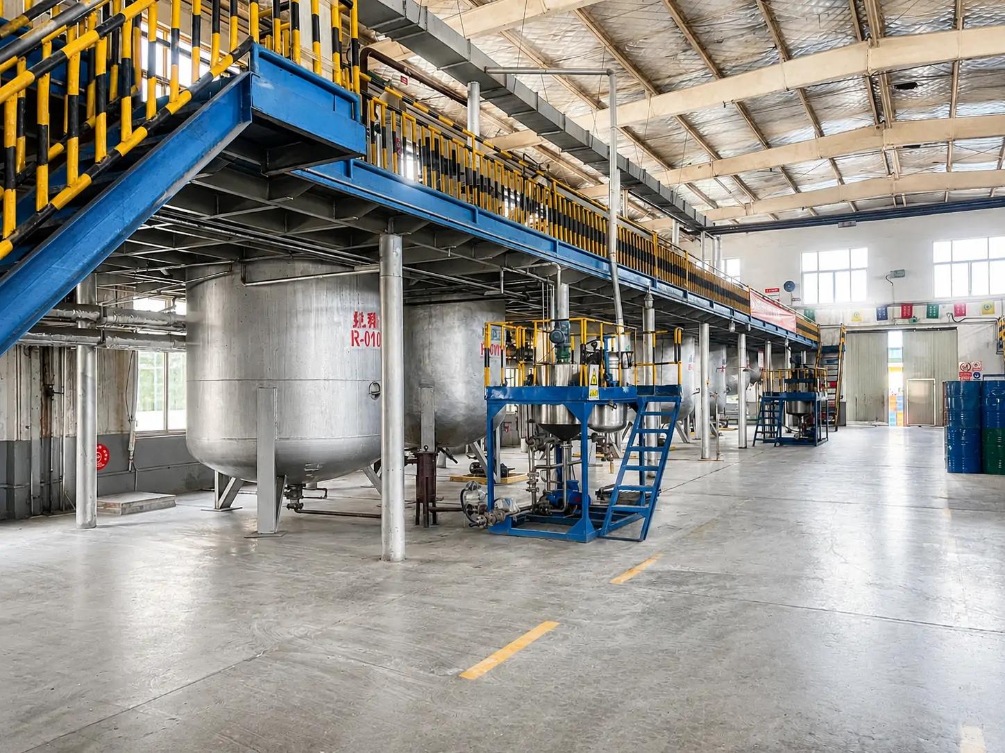 Coil coating resin production facility