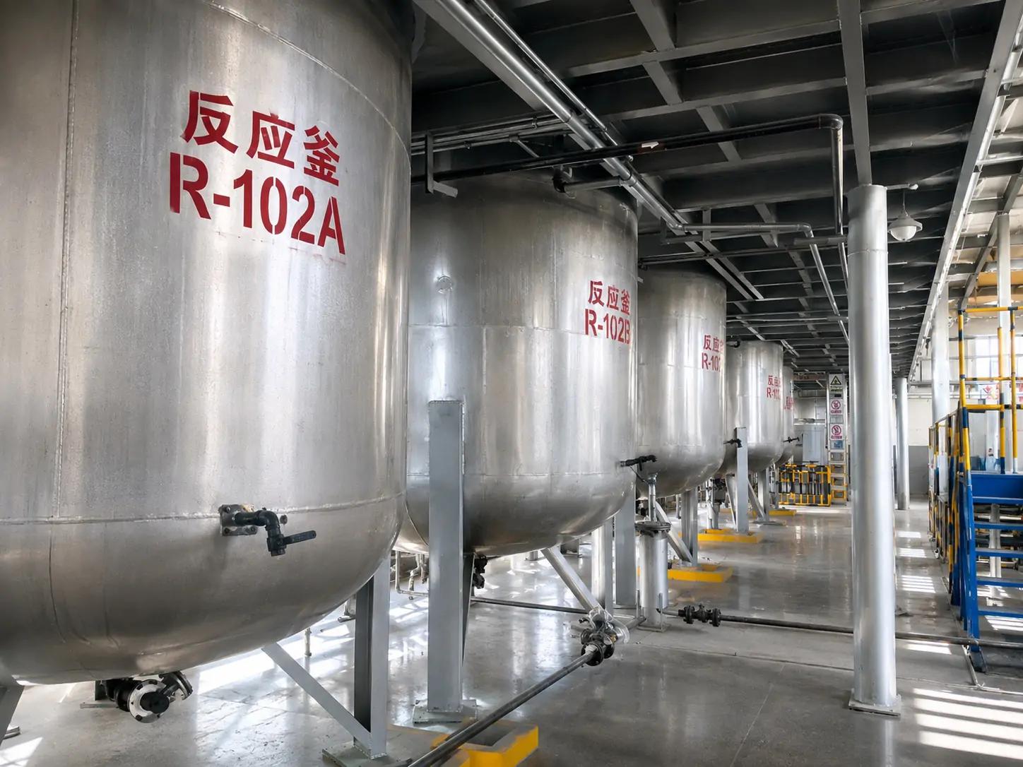 Polyester resin production reactor workshop