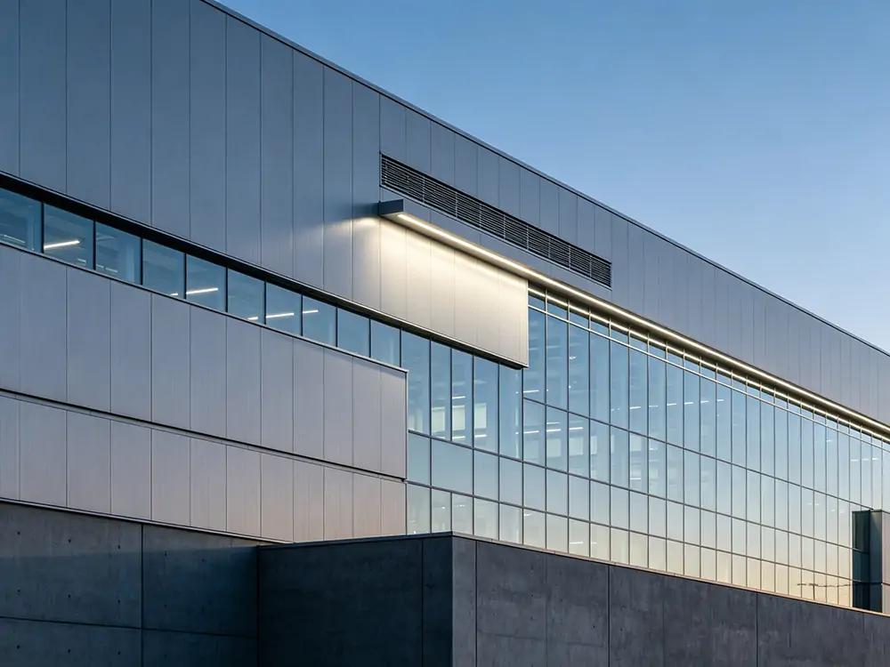 Coil coating building facade panels
