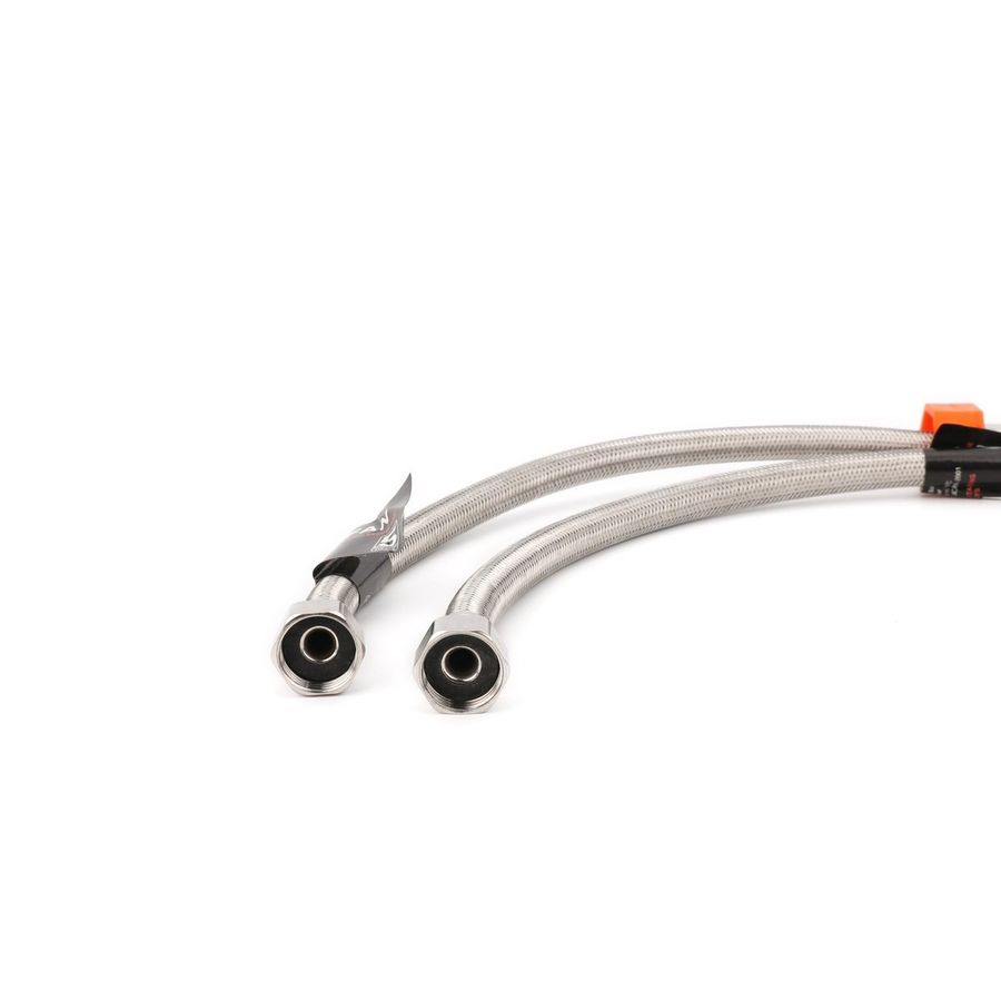 IFAN stainless steel braided hoses with nickel-plated swivel nuts