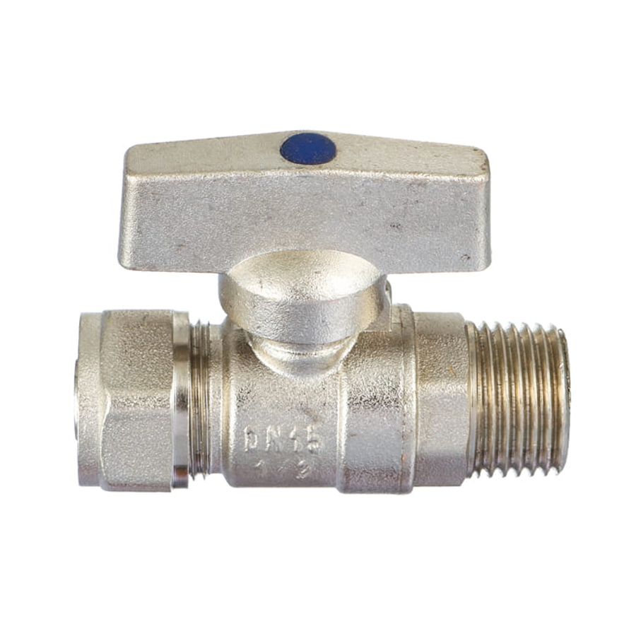 Válvula de latão PEX para isolamento do manifold