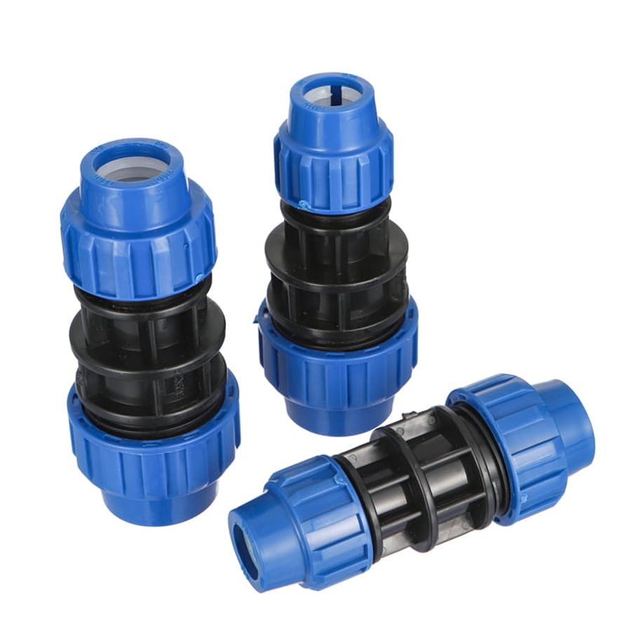 IFAN blue HDPE compression reducing couplings