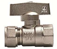 PEX valve brass core
