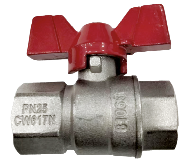 Brass Ball Valve FF Butterfly Handle