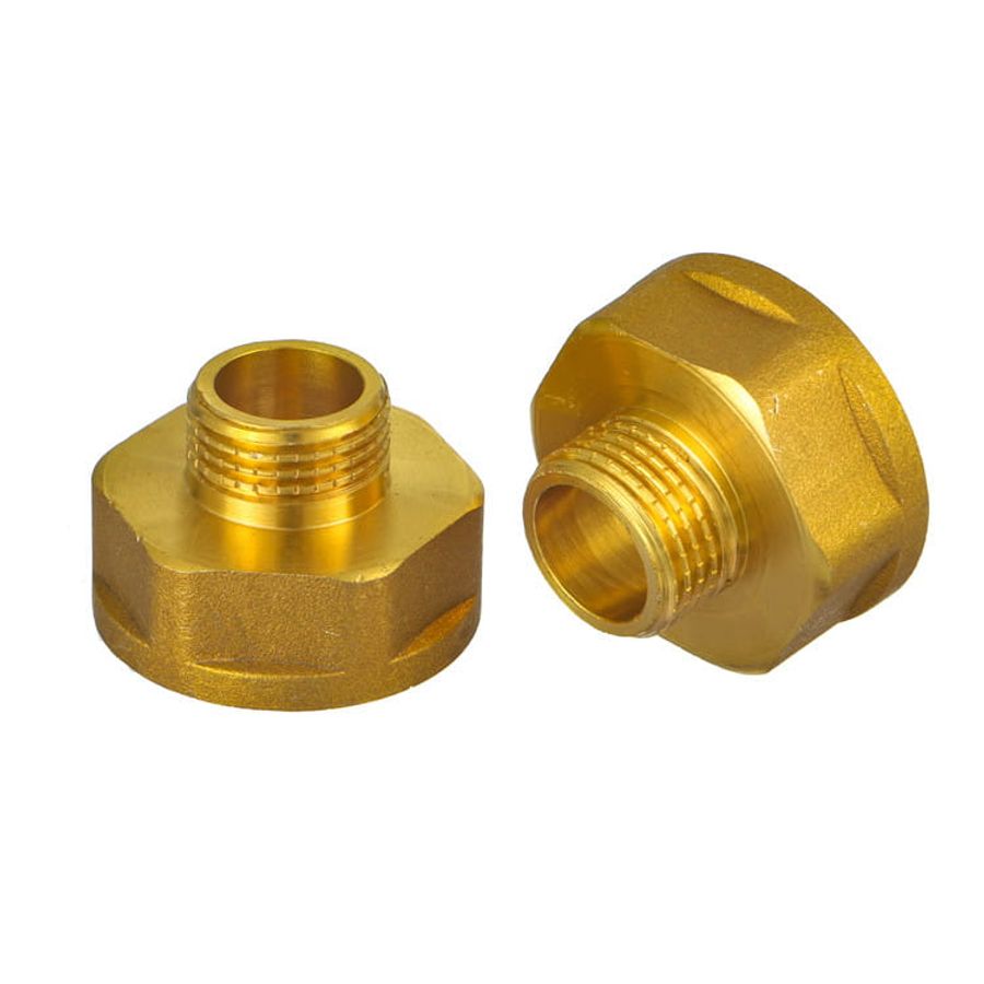 Brass fittings bridging different pipe systems
