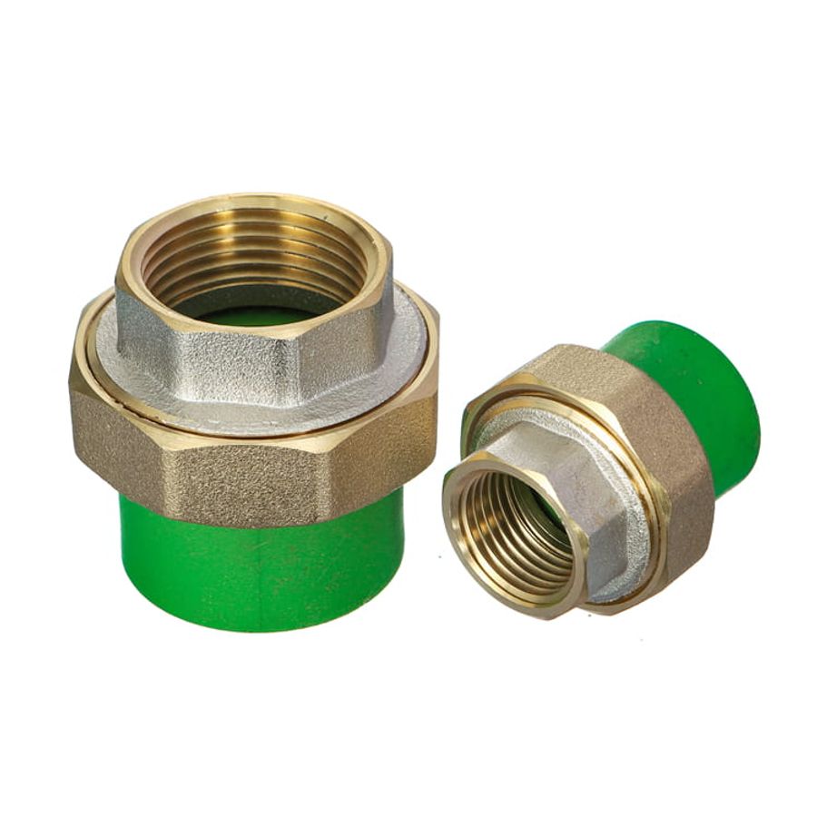 Raccords union en laiton IFAN PPR avec douilles PPR vertes