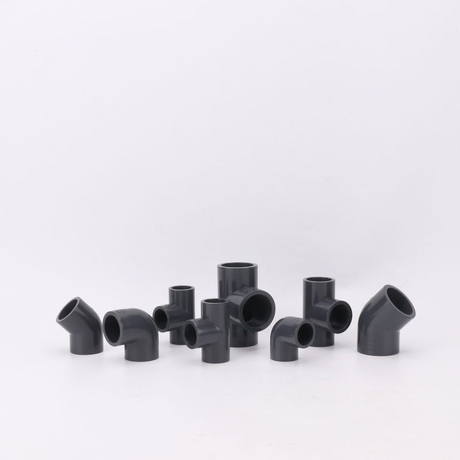 IFAN UPVC fitting family — the sample set for a dry-fit acceptance test