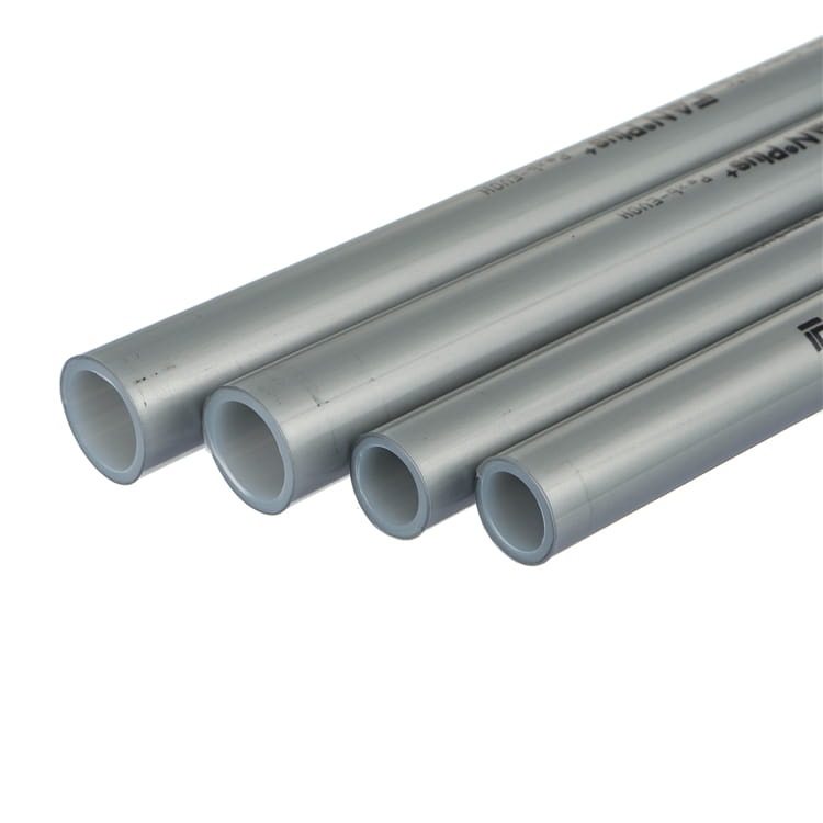 Underfloor heating pipe coil showing the continuous single length that makes up one heating loop between manifold flow and return ports
