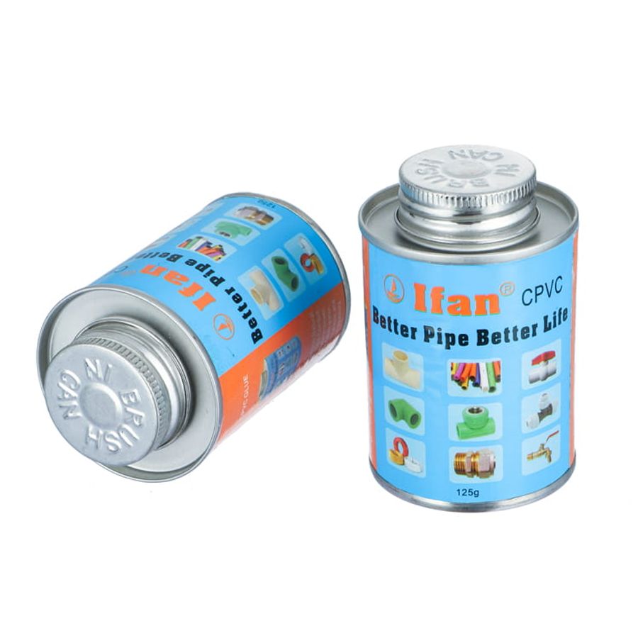 IFAN solvent cement cans for PVC and CPVC pipe joints