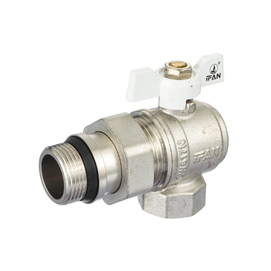 IFAN brass ball valve range — lever and butterfly handles