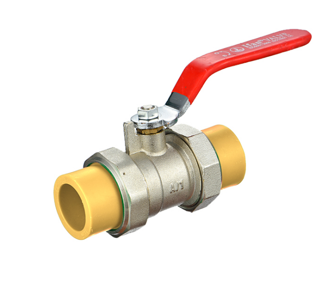 Brass double union ball valve  brass core -mold 5 默认全白色