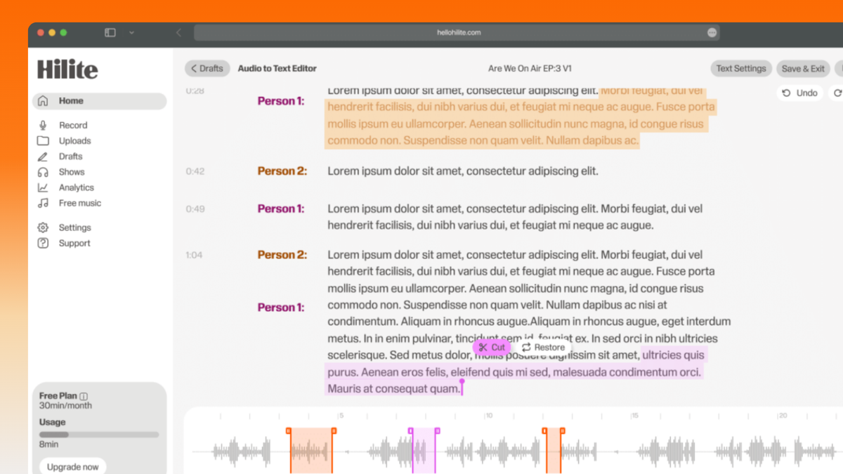 Lecture recording software