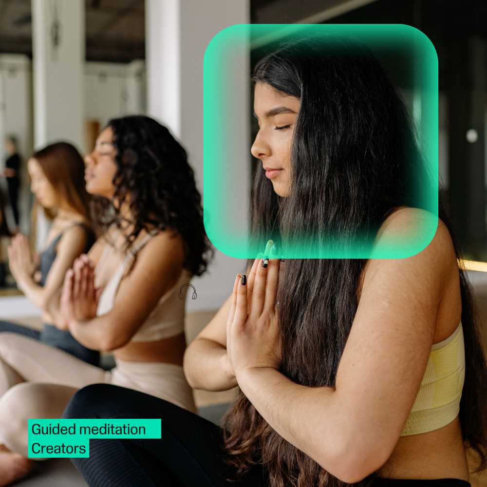 Guided meditation podcast maker audience