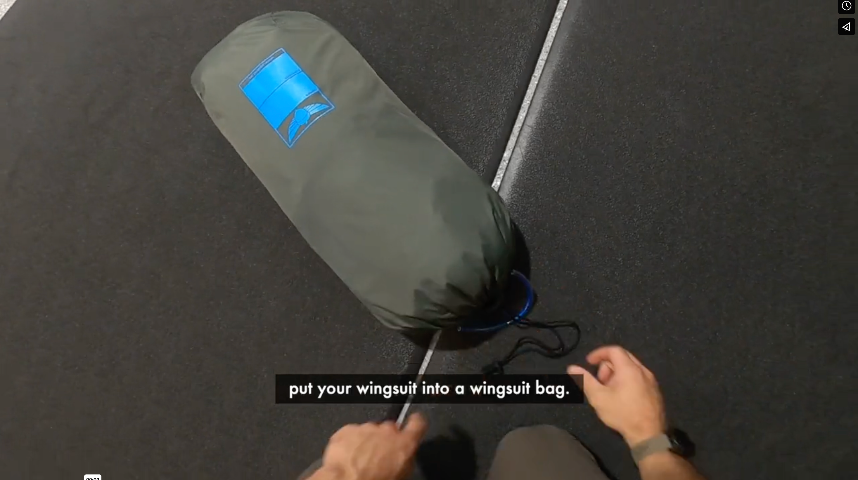 How to Fold Your Wingsuit into a Bag