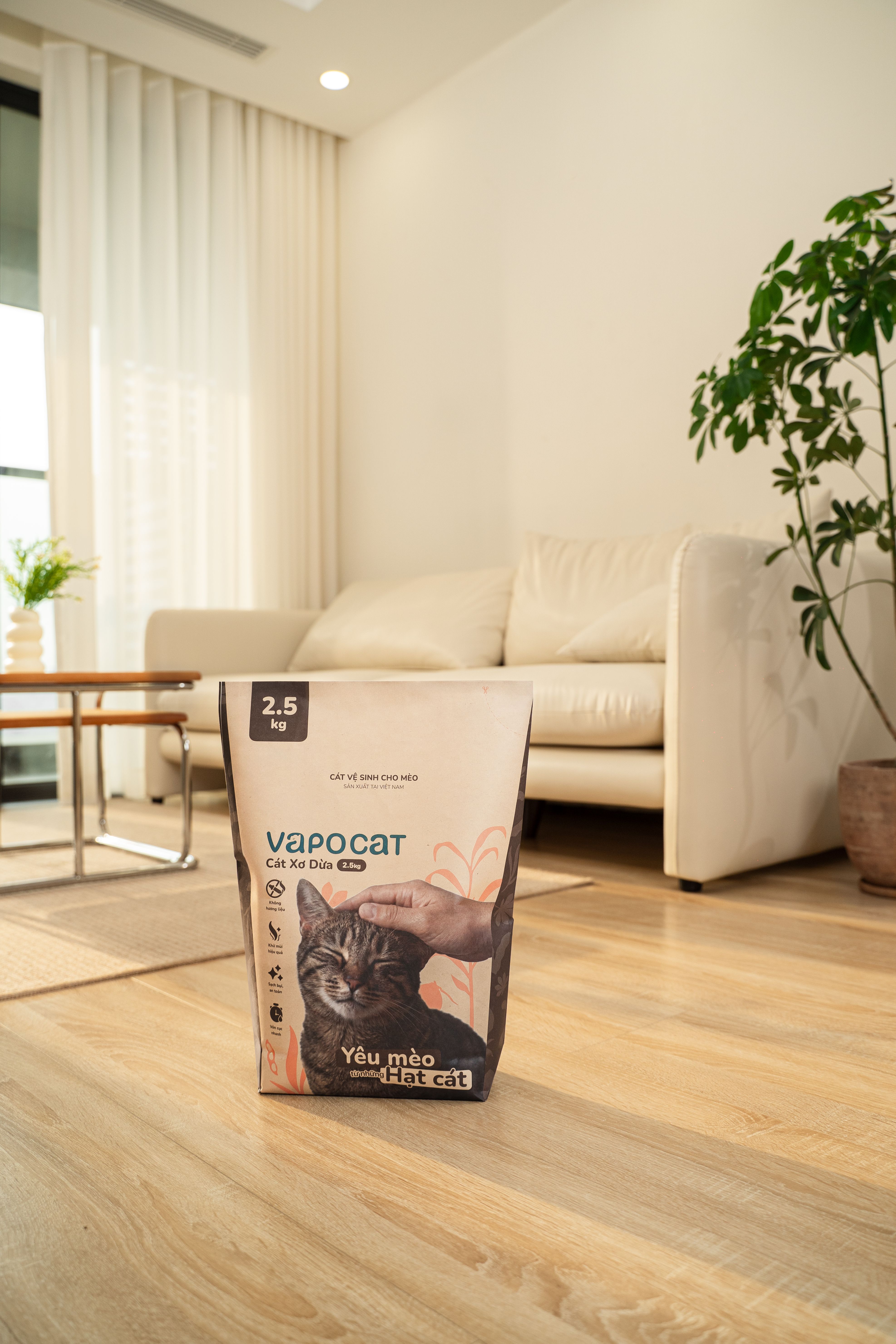 VAPO CAT (CÁT XƠ DỪA & CÁT ĐẬU NÀNH)