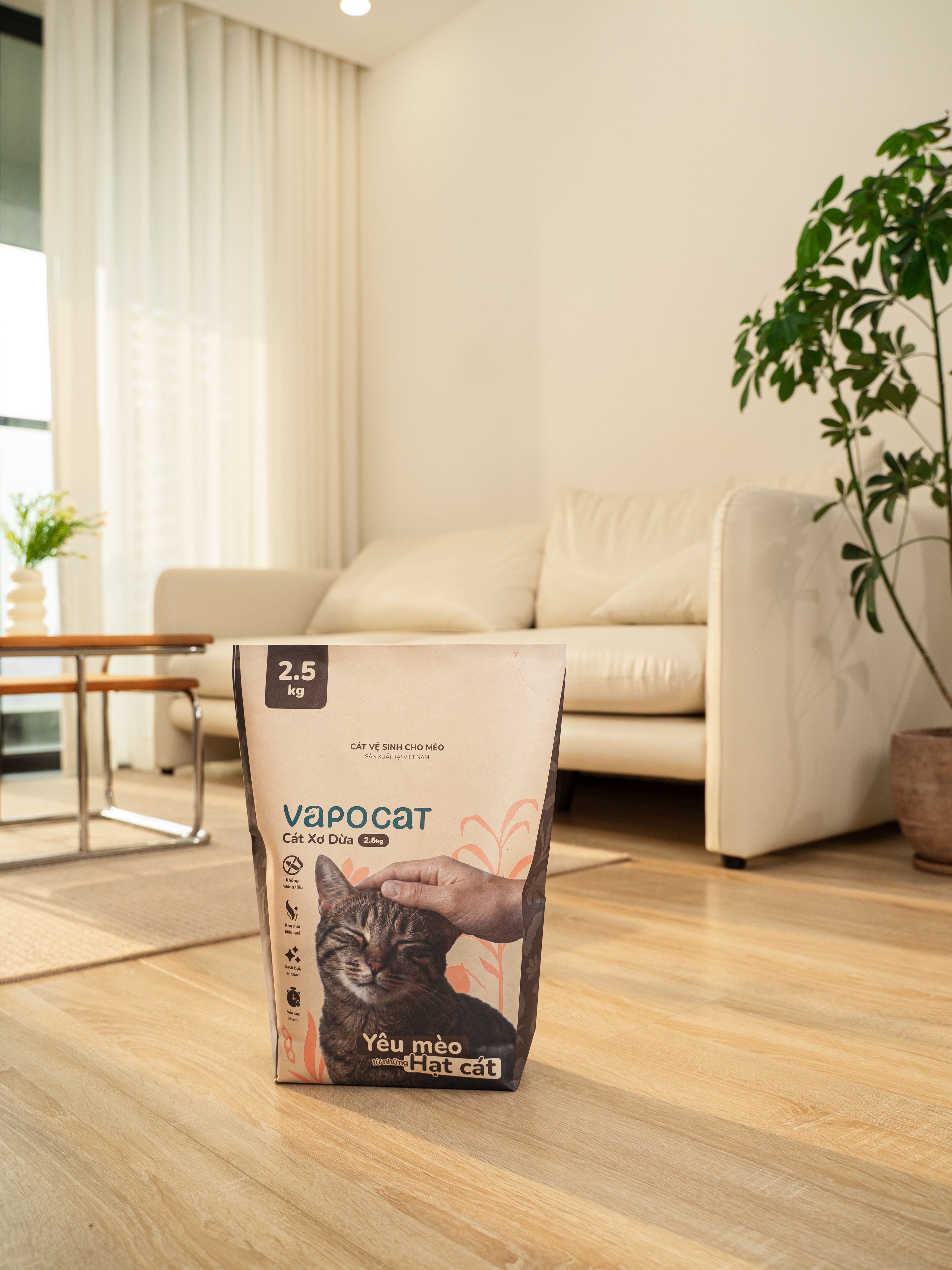 VAPO CAT (CÁT XƠ DỪA & CÁT ĐẬU NÀNH)