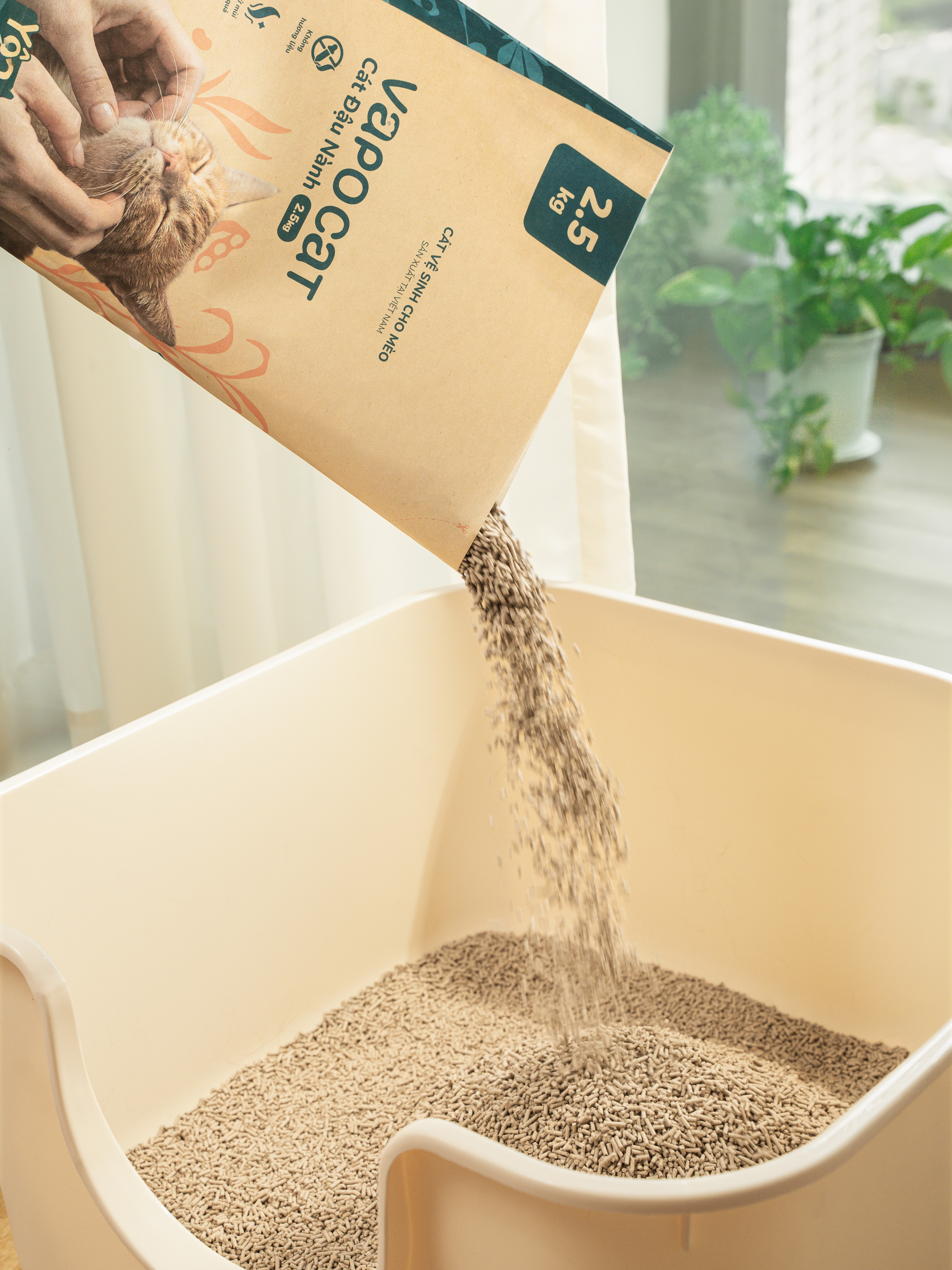 VAPO CAT (CÁT XƠ DỪA & CÁT ĐẬU NÀNH)