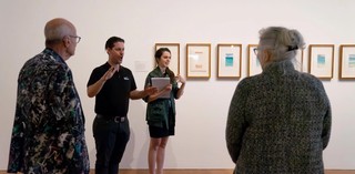Visitors on a Auslan interpreted tour at Gallery of Modern Art | Photograph: L. Walker