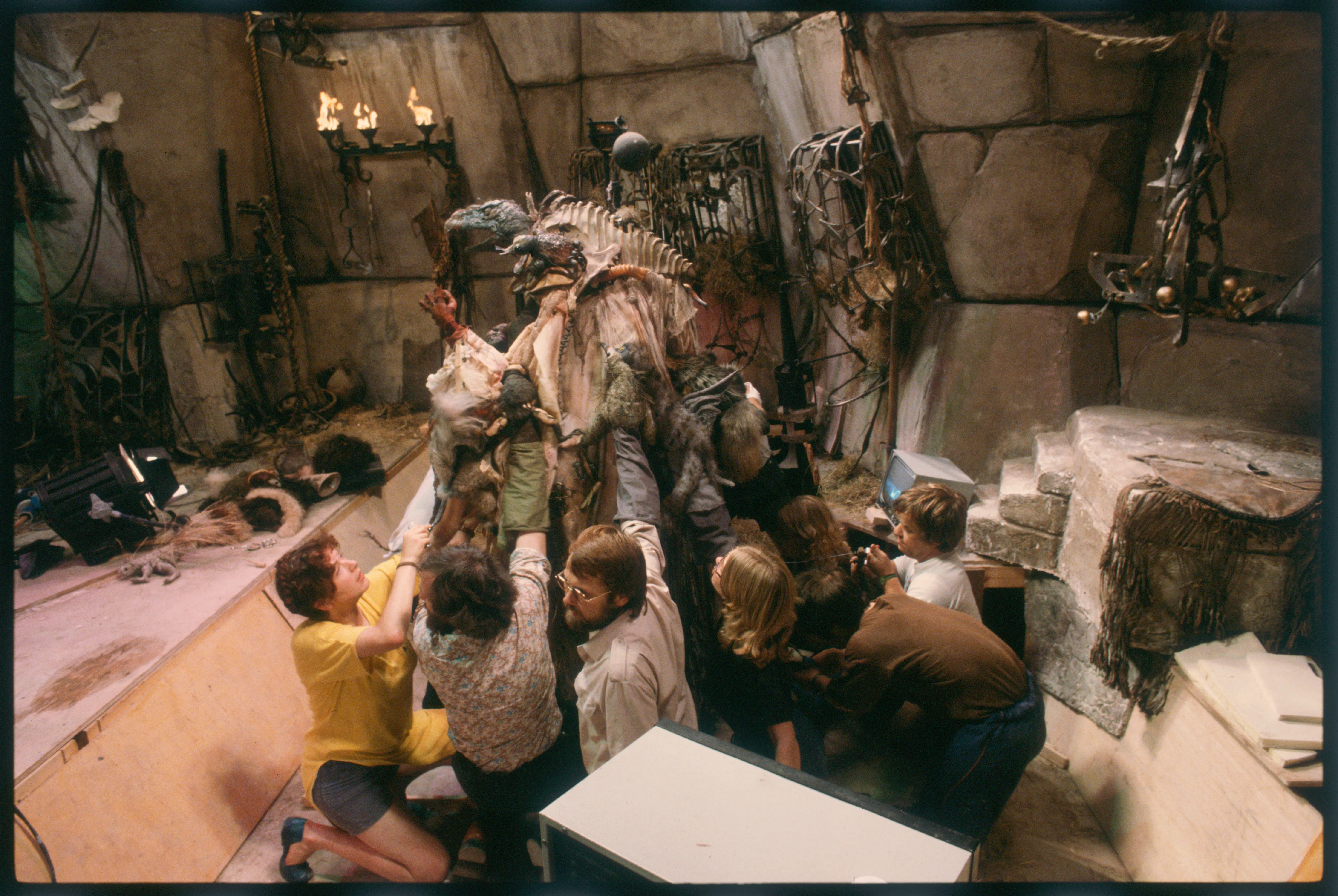 Production still from The World of the Dark Crystal 1983 / Director: Anthony Goldsmith / Image courtesy: The Jim Henson Company