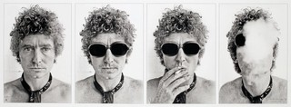 William Yang, Australia b.1943 / Brett Whiteley 1975, printed 2021 / Inkjet print on Ilford smooth cotton rag art paper / 74 x 155cm / Purchased 2023 with funds from an anonymous donor through the QAGOMA Foundation / Collection: Queensland Art Gallery | Gallery of Modern Art / © William Yang