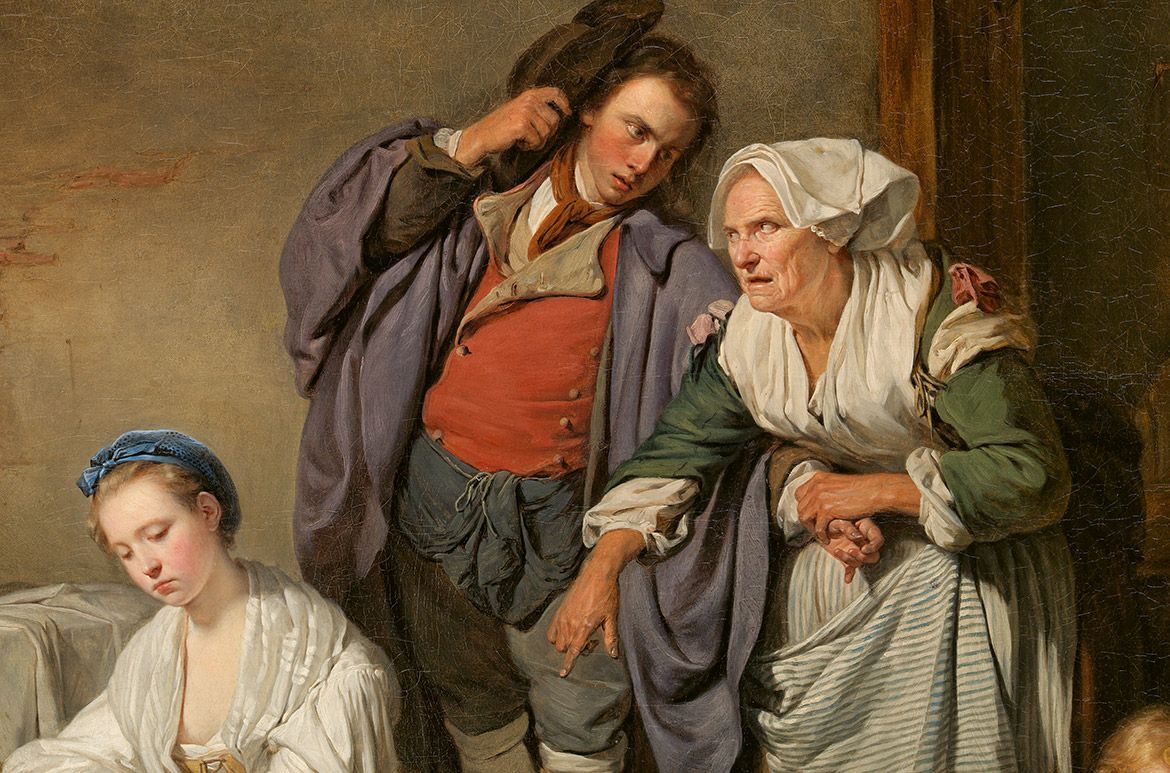 Jean-Baptiste Greuze, France 1725–1805 / Broken Eggs 1756 / Oil on canvas / 73 x 94cm / Bequest of William K Vanderbilt, 1920 / 20.155.8 / Collection: The Metropolitan Museum of Art, New York