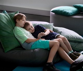 Young visitors taking a time out from the exhibition | Photograph: C Sanders