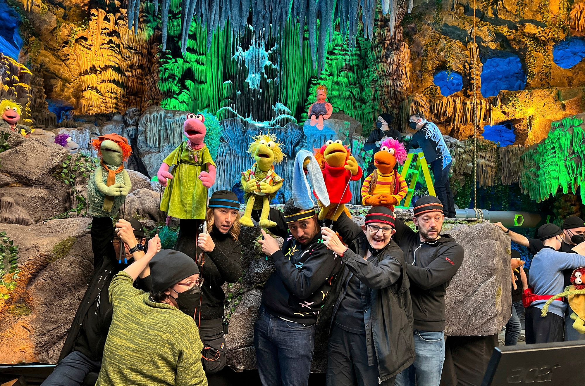 Behind the scenes of the Emmy Award–winning series on Apple TV Fraggle Rock: Back to the Rock 2022–present / © Apple. All Rights Reserved / Image courtesy: Apple, The Jim Henson Company