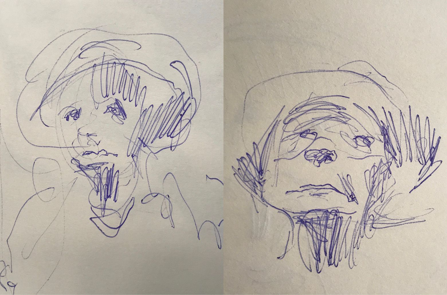 Ben Quilty’s sketches of Margaret Olley 2011 / © Ben Quilty