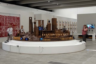 Zhou Xiaohu, China b.1960 / Utopian theatre 2006 / 11-channel video and fired clay installation, 11 DVDs, 11 television monitors, 10 sets of headphones / Purchased 2007. The Queensland Government’s Gallery of Modern Art Acquisitions Fund / Collection: Queensland Art Gallery / © The artist / Photography: Natasha Harth, QAGOMA