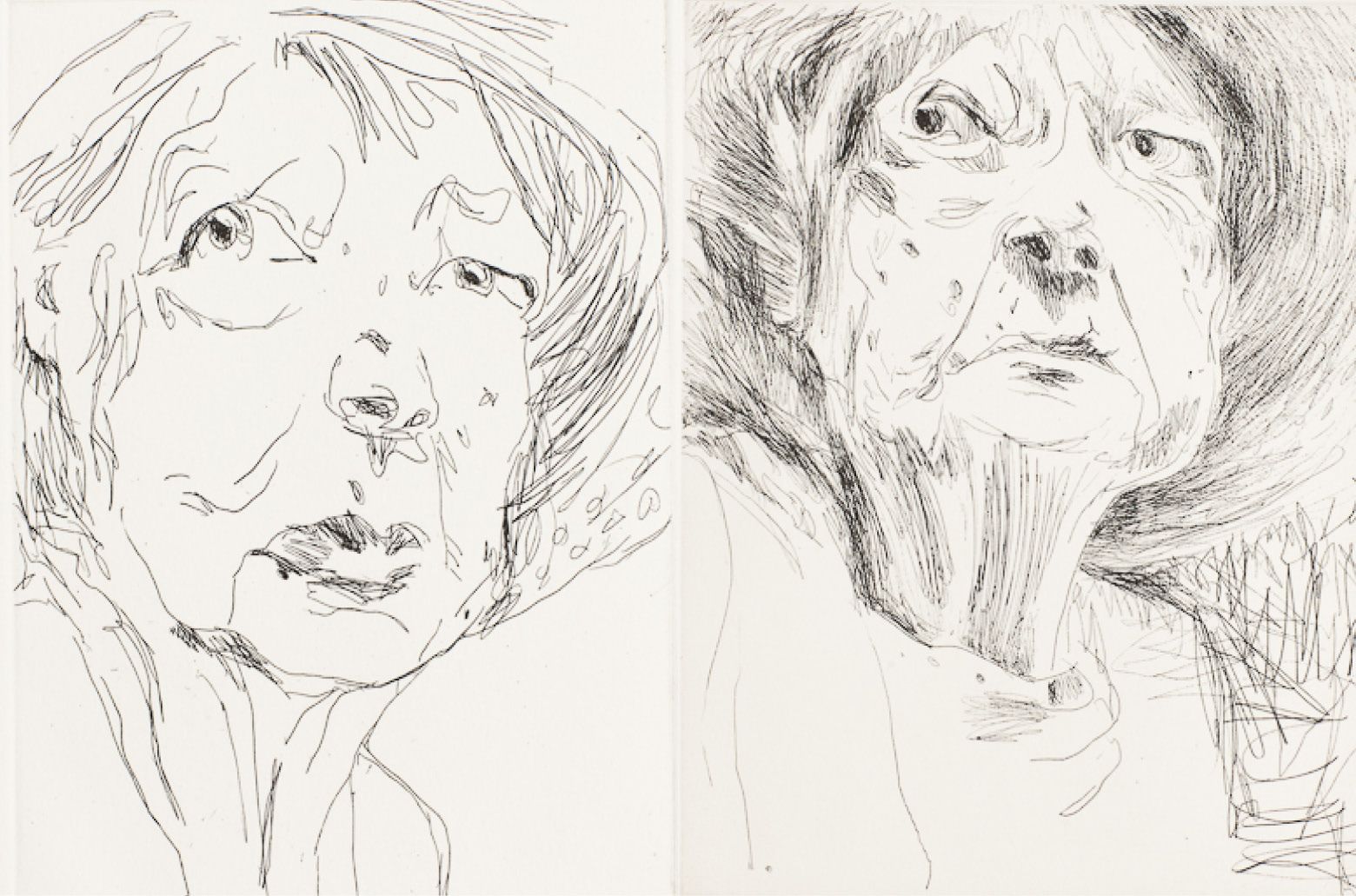 Ben Quilty, Australia b. 1973 / Margaret Olley 2011 / Etching on paper / © Ben Quilty