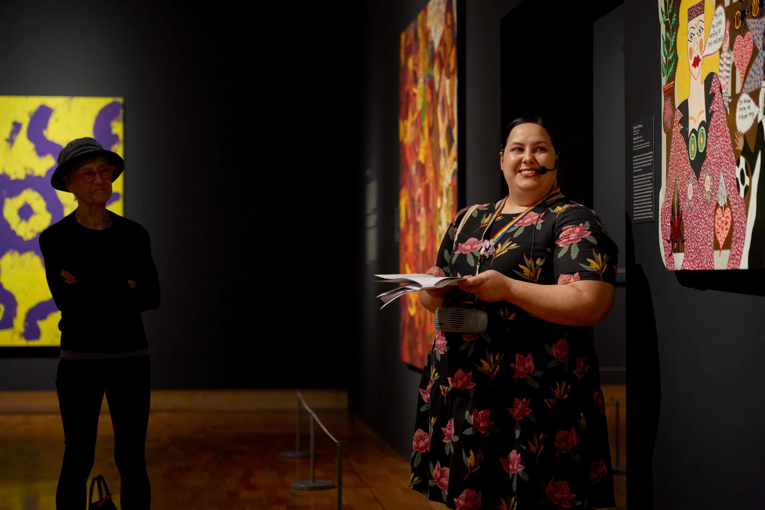 'North by North-west' exhibition / First Nations Art Tour / September 2024 / Gallery of Modern Art | Queensland Art Gallery / Brisbane / Photography: C. Sanders, courtesy of QAGOMA