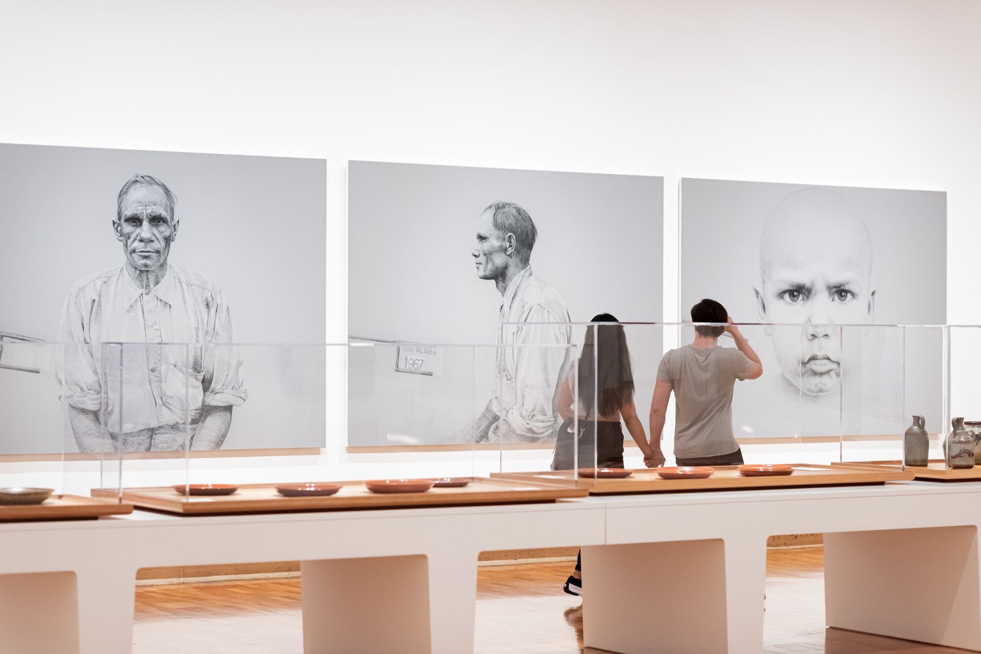 Vernon Ah Kee / Kuku Yalanji/Waanyi/Yidinyji/Guugu Yimithirr peoples / neither pride nor courage (installation view) 2006 / The James C.Sourris AM Collection. Gift of James C. Sourris through the QAGOMA Foundation 2007 / Donated through the Australian Government’s Cultural Gifts Program.