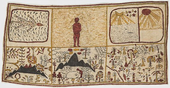 WARRIMOU (Sabïo), Rex Our Creation (Omie) 324.2015 Painting Natural pigments 131 x 66cm proposed acquisition