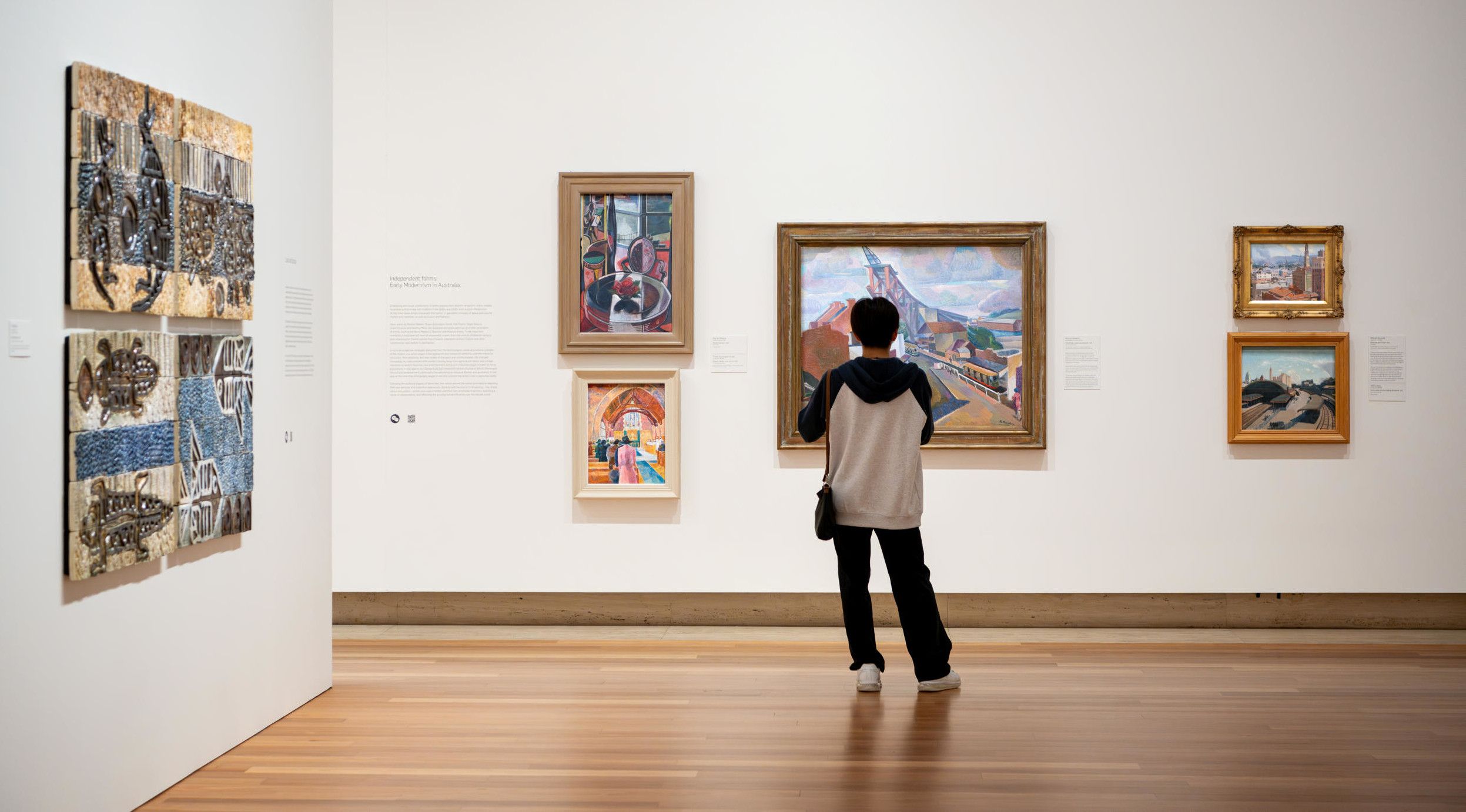 Installation view of Australian Collection, Queensland Art Gallery / Photograph: C Callistemon, QAGOMA