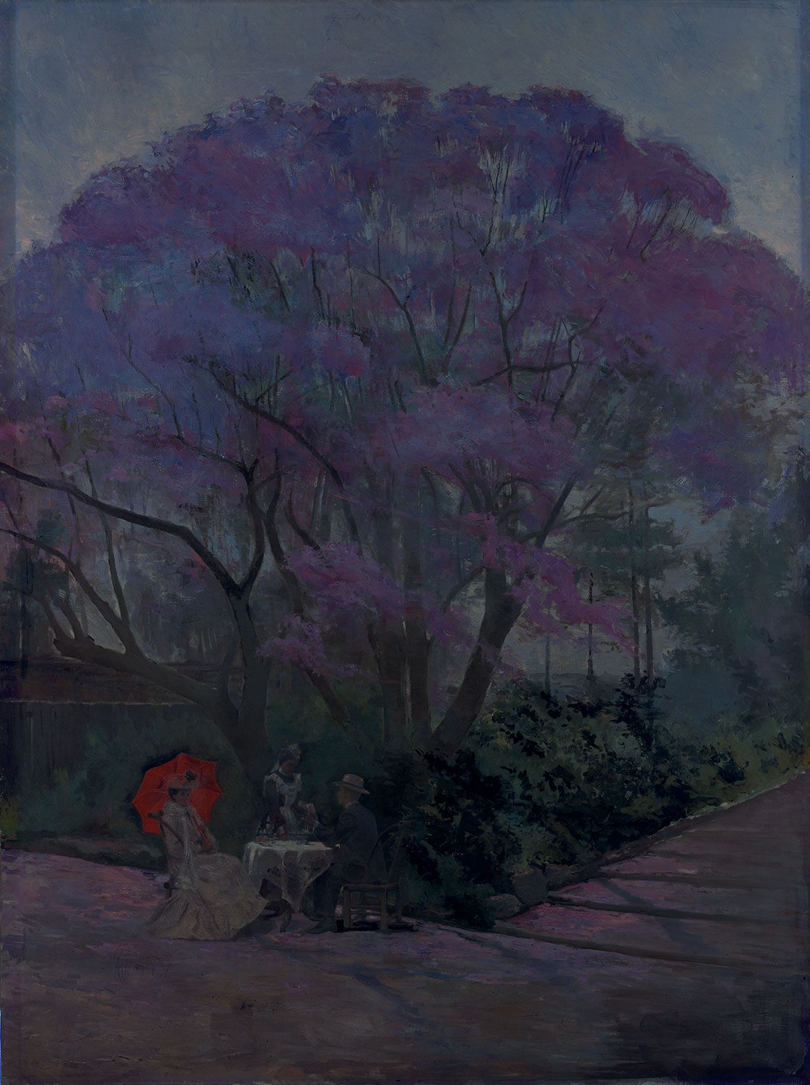 Under the jacaranda / Ultraviolet (UV) fluorescence / Photograph: Natasha Harth