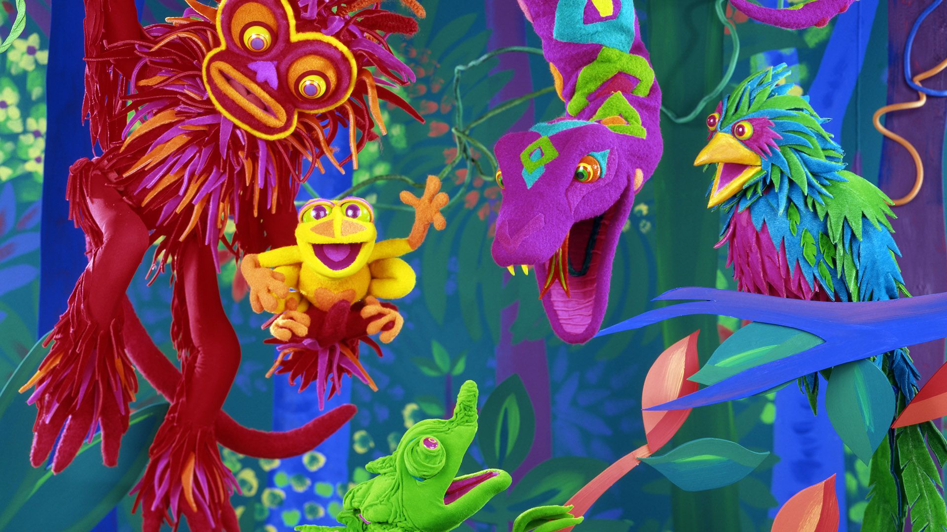 Production still from The Song of the Cloud Forest 1989 / Director: Jim Henson / Image courtesy: The Jim Henson Company