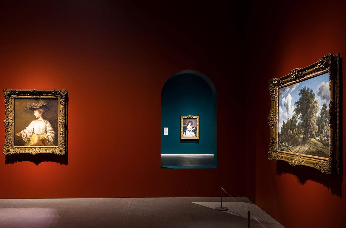 Installation view of ‘European Masterpieces from The Metropolitan Museum of Art, New York’ featuring Rembrandt’s Flora c.1654 / Photograph: Natasha Harth © QAGOMA