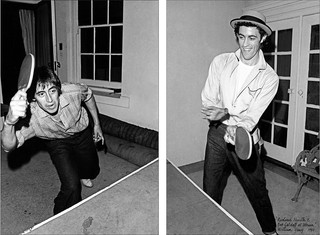 William Yang, Australia b.1943 / Richard Neville and Bob Geldof at Wirian 1980 / Inkjet print on solid substrate Kapaplast / Collection: The artist / © William Yang