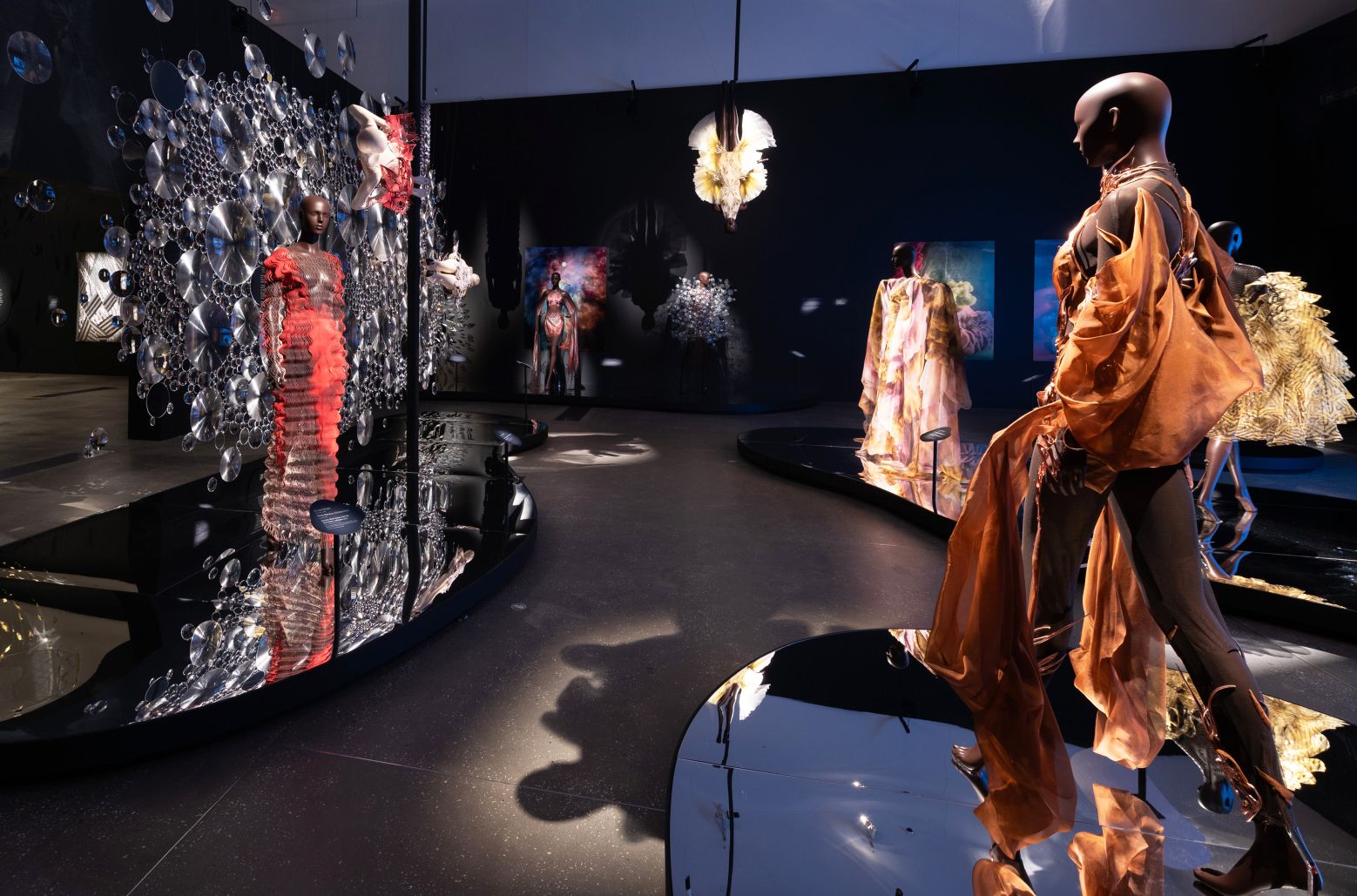 Installation view ‘Iris van Herpen: Sculpting the Senses’, GOMA 2024 / Photograph: N Umek © QAGOMA