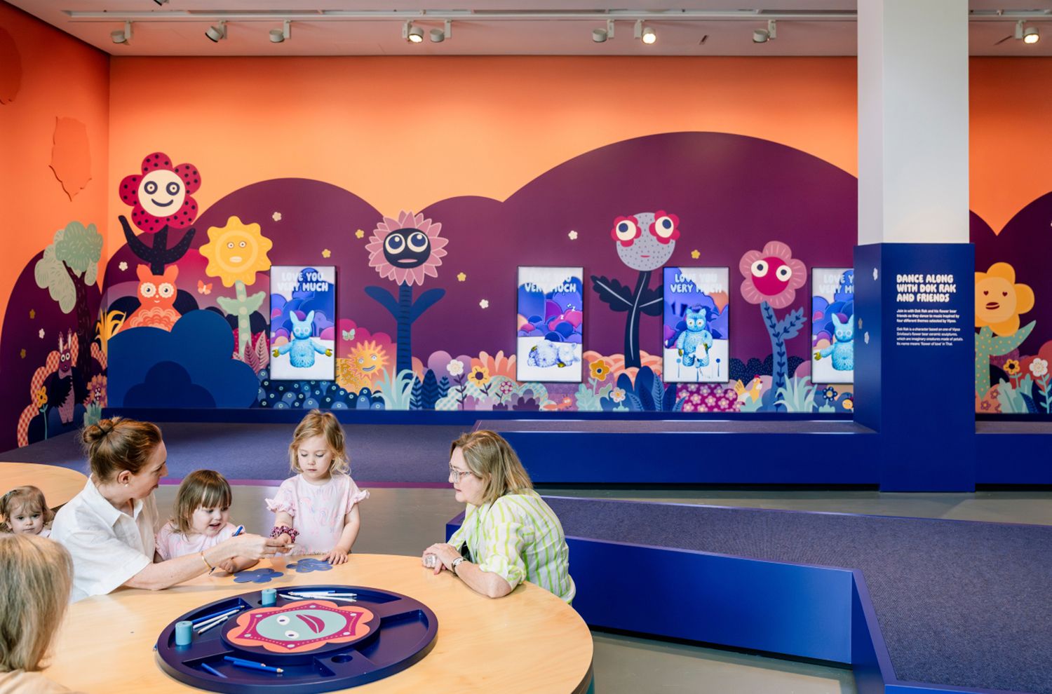 Visitors can draw, dance, & interact with digital activities at 'Vipoo Srivilasa: Express Yourself', GOMA until 13 Sep 2026 / Photograph: J Ruckli © QAGOMA