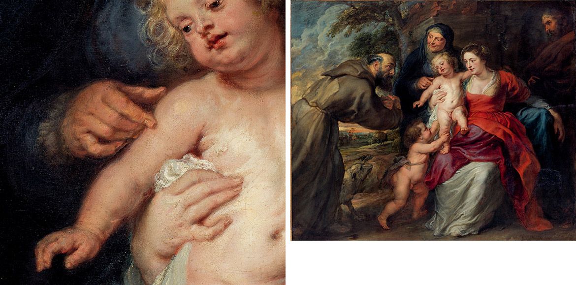 Peter Paul Rubens, Flanders 1577–1640 / The Holy Family with Saints Francis and Anne and the Infant Saint John the Baptist early or mid 1630s / Oil on canvas / 176.5 x 209.6cm / Gift of James Henry Smith, 1902 / 02.24 / Collection: The Metropolitan Museum of Art, New York