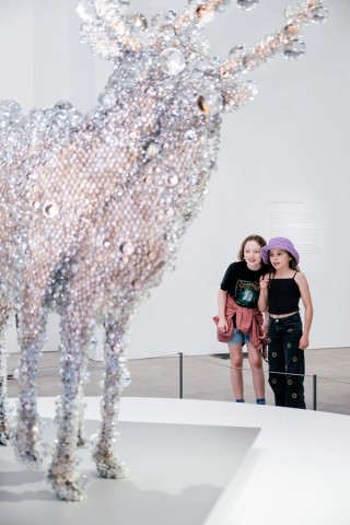 Kohei Nawa, Japan b.1975 / PixCell-Double Deer#4 2010 / Mixed media / 224 x 200 x 160cm / Purchased 2010 with funds from the Josephine Ulrick and Win Schubert Diversity Foundation through the QAG Foundation / Collection: Queensland Art Gallery | Gallery of Modern Art / © Kohei Nawa / Photograph: J Ruckli © QAGOMA