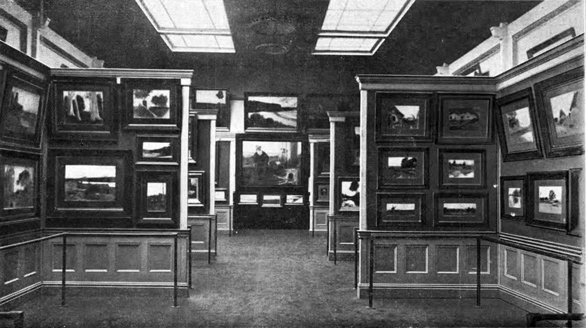 Interior view of the Randall Art Gallery c.1914 / Courtesy: Trove, National Library Australia