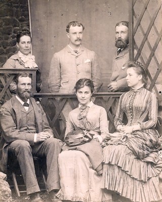 Harriet Jane Neville-Rolfe was the fourth of nine children (clockwise from top left) Marie, Alfred, Charles, Herbert, Harriet Jane, Margaret / Image courtesy: Norfolk Record Office