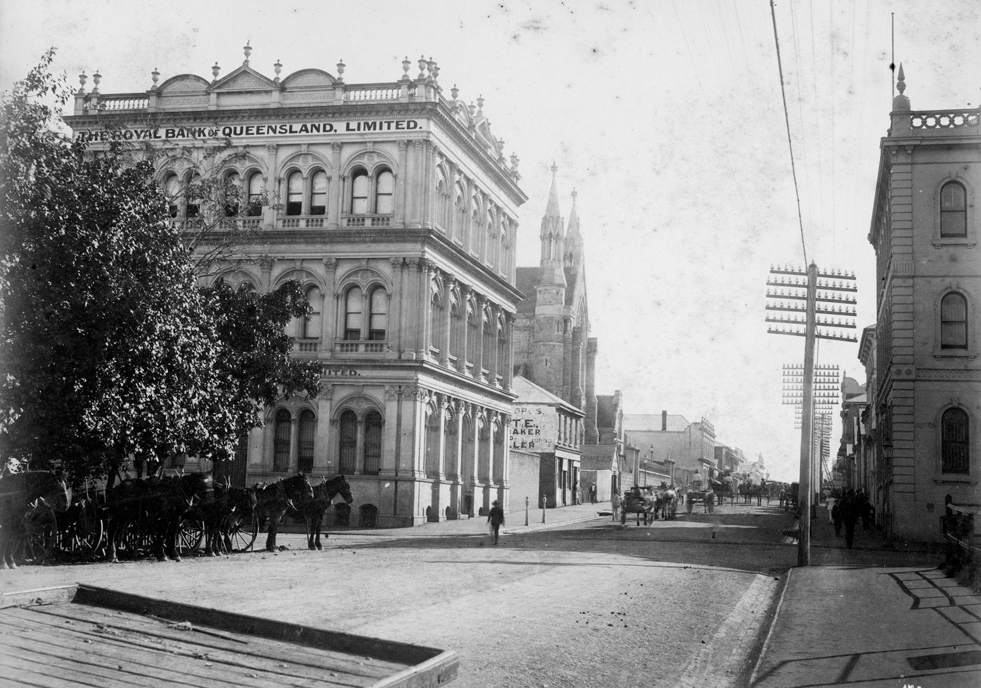 Royal Bank of Queensland on Elizabeth Street, Brisbane, 1890 / 99183858850002061 / Courtesy: John Oxley Library, State Library of Queensland, Brisbane