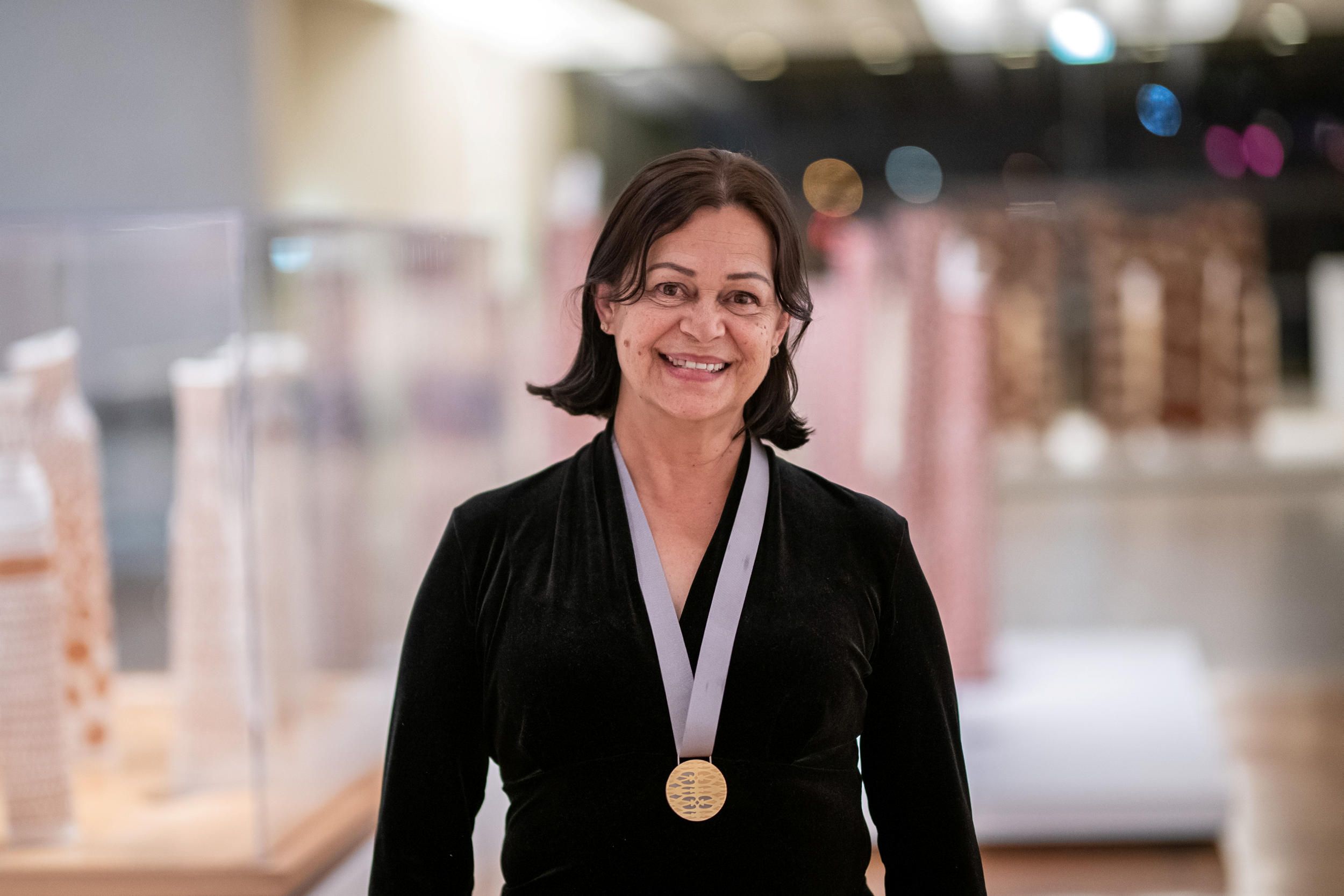 2021 QAGOMA Medallist Avril Quaill at the Foundation Annual Dinner, QAG, October 2021 / Photohraph: M Grimwade