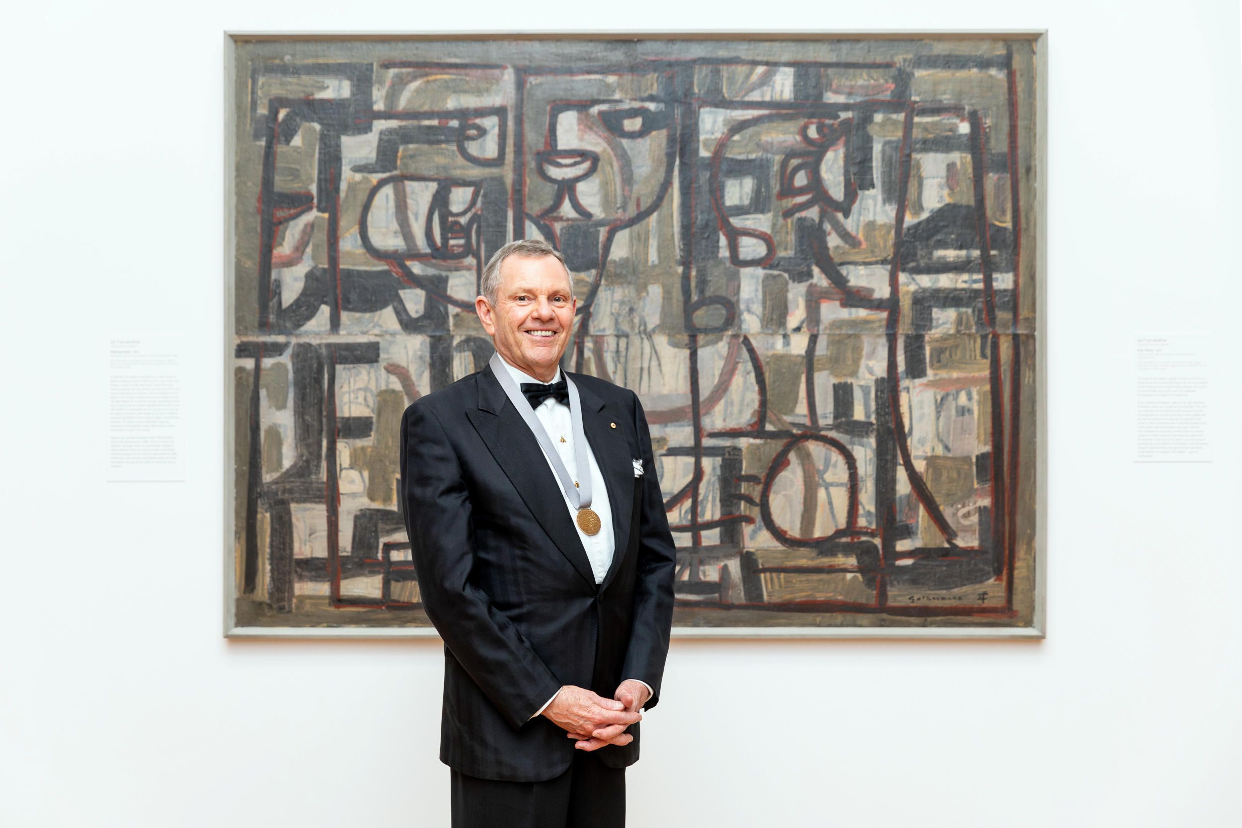 2023 QAGOMA Medallist Philip Bacon at the Foundation Annual Dinner, QAG, October 2023 / Photograph: C Baxter