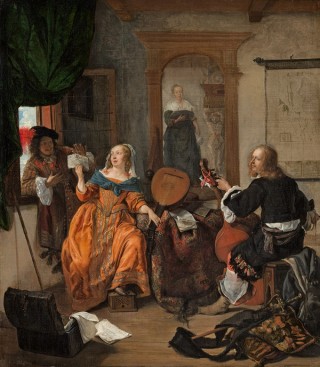Gabriël Metsu, The Netherlands 1629–67 / A Musical Party 1659 / Oil on canvas / 62.2 x 54.3cm / Marquand Collection, Gift of Henry G Marquand, 1890 / 91.26.11 / Collection: The Metropolitan Museum of Art, New York