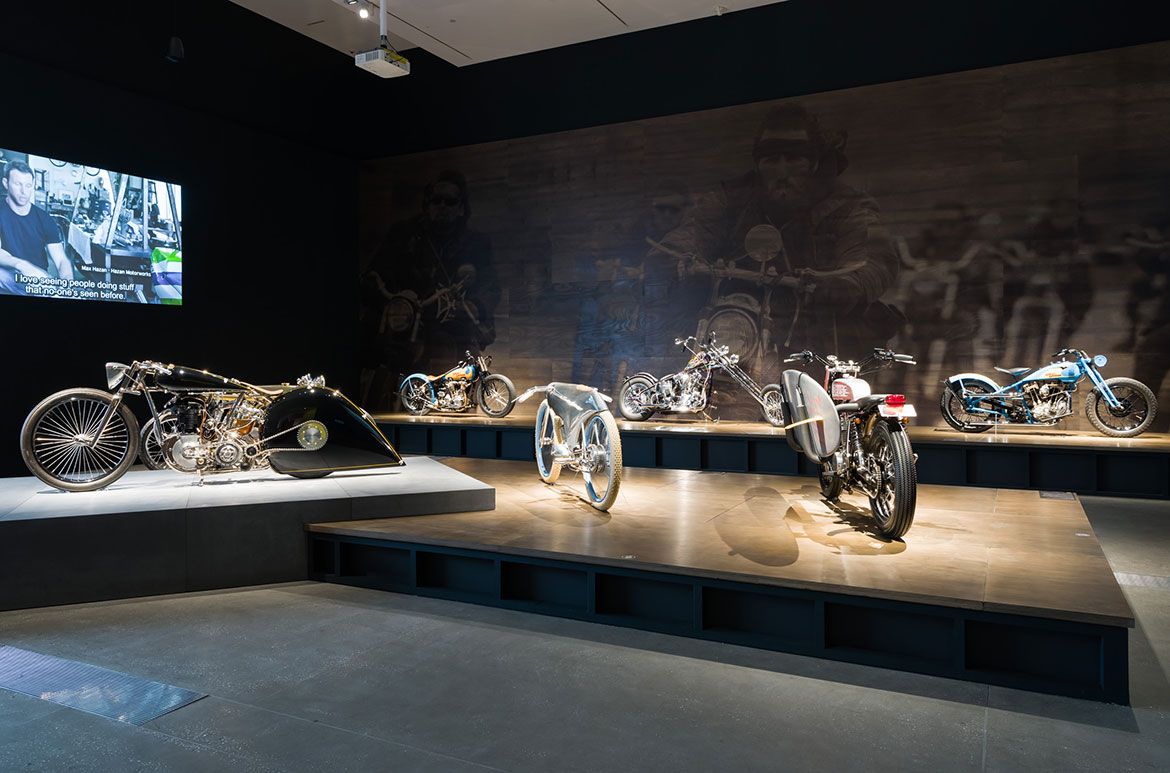 ‘The Motorcycle: Design, Art, Desire’, Gallery of Modern Art (GOMA), Brisbane / Photograph: Natasha Harth © QAGOMA