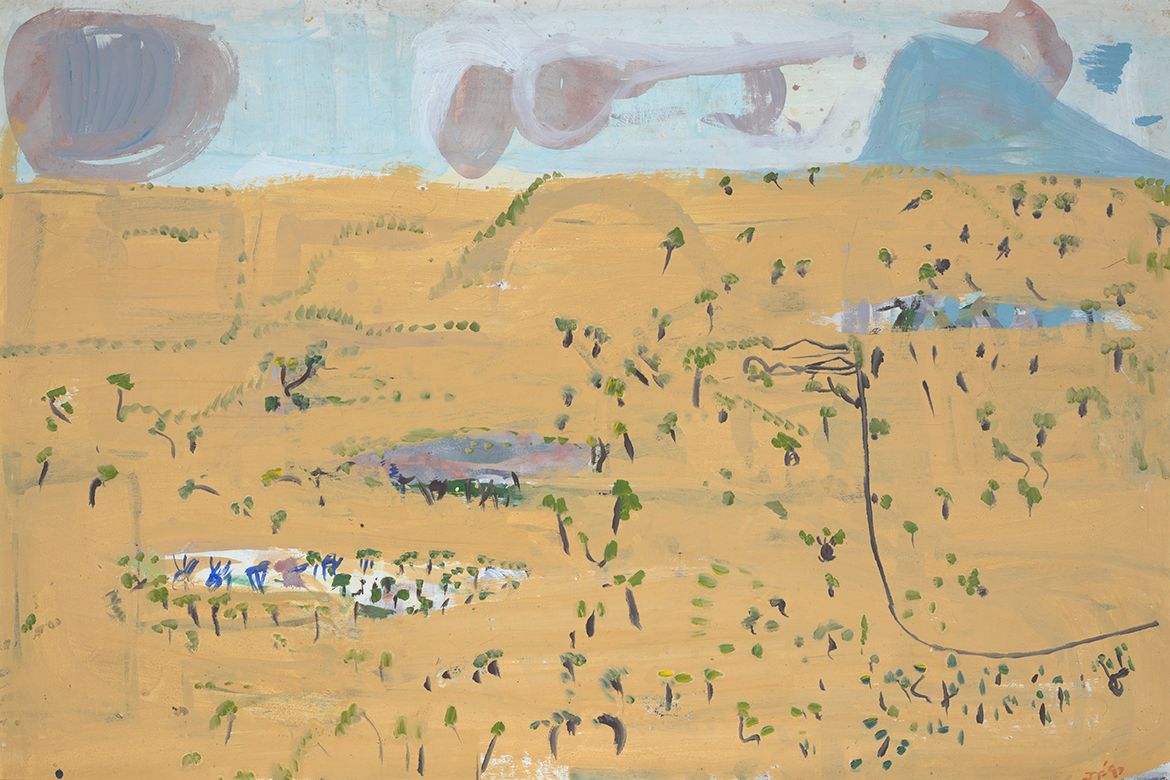 Joe Furlonger, Australia b.1952 / Untitled 1997 / Pigment with acrylic binder on canvas / 124 x 184cm / Gift of Ray Hughes through the Queensland Art Gallery | Gallery of Modern Art Foundation 2016. Donated through the Australian Government’s Cultural Gifts Program / Collection: Queensland Art Gallery | Gallery of Modern Art / © Joe Furlonger